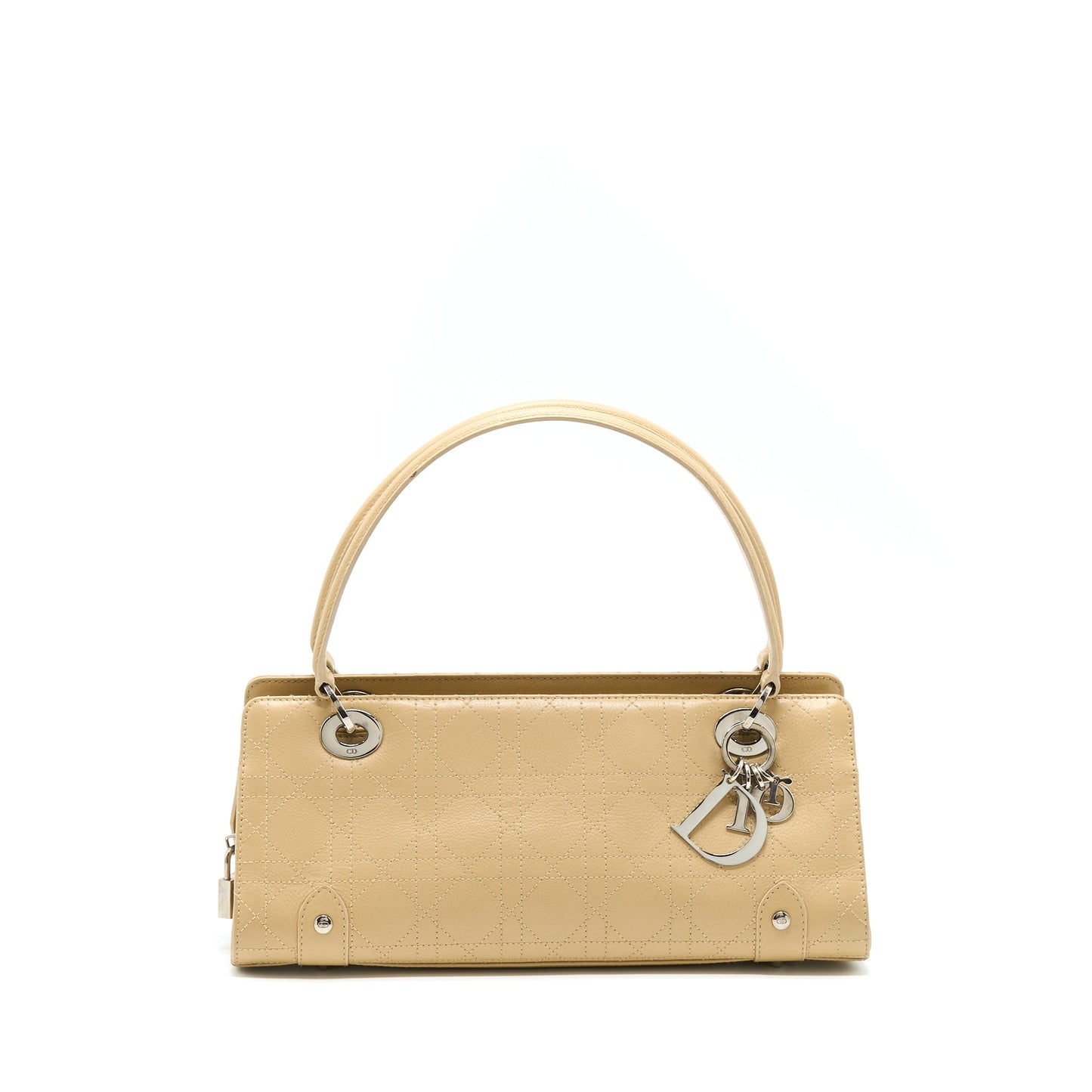 Dior   Lady Dior Long Cuir Calfskin Beige