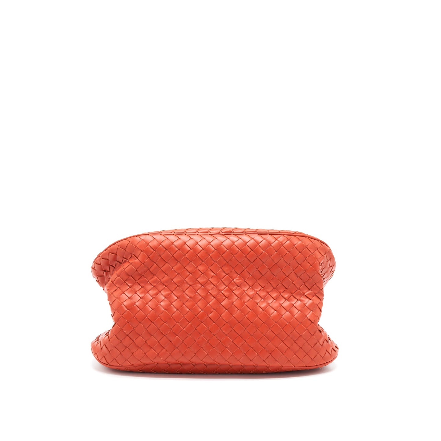 Bottega Veneta Tote Purse Orange Ruthenium Gold Hardware