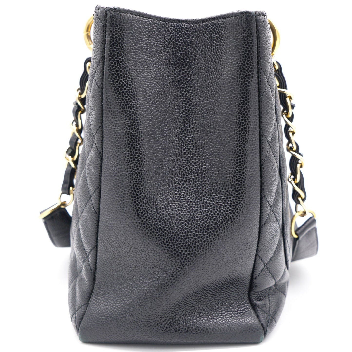Chanel Black Quilted Caviar Leather Grand Shopper Tote