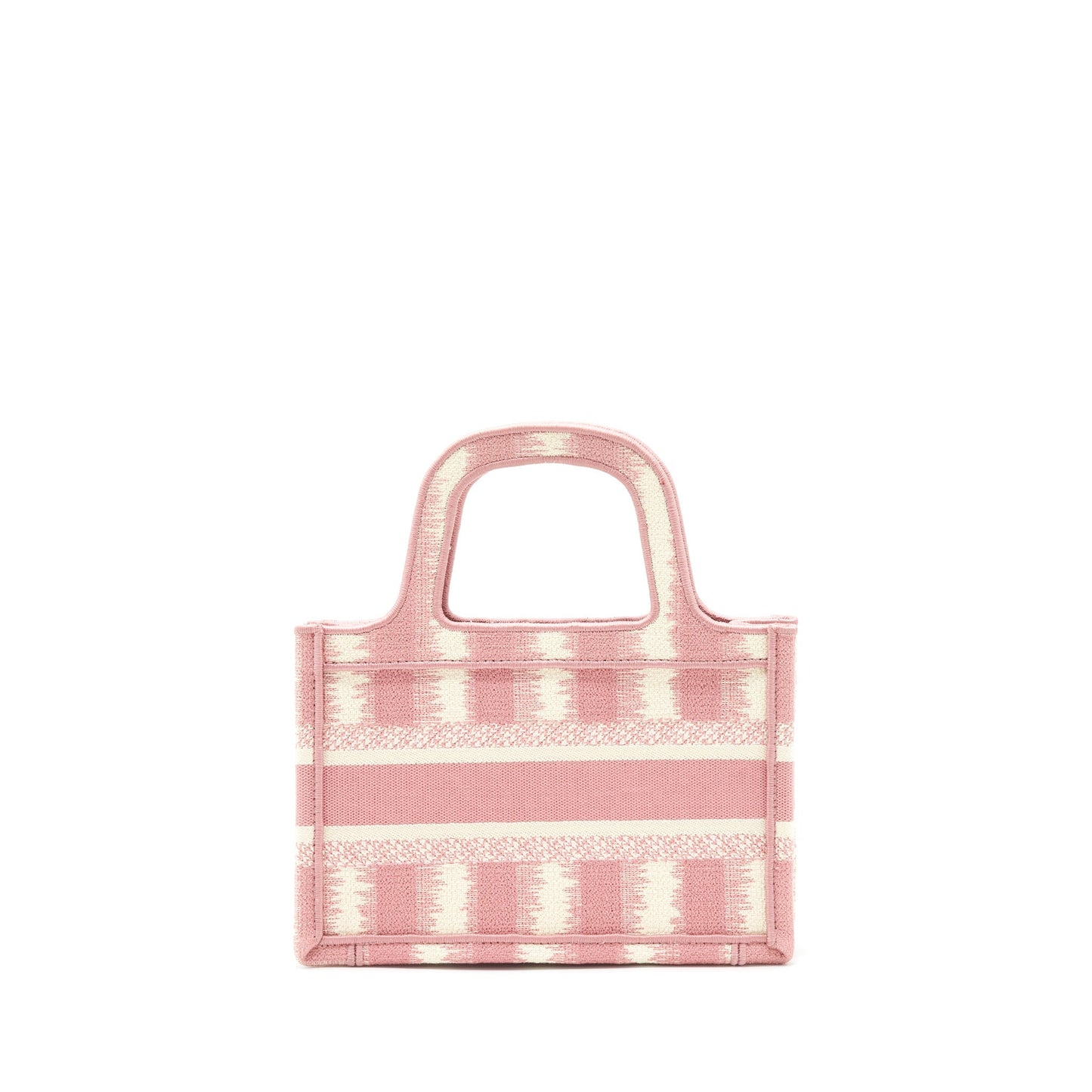 Dior Book Tote Mini Purse Pink/White