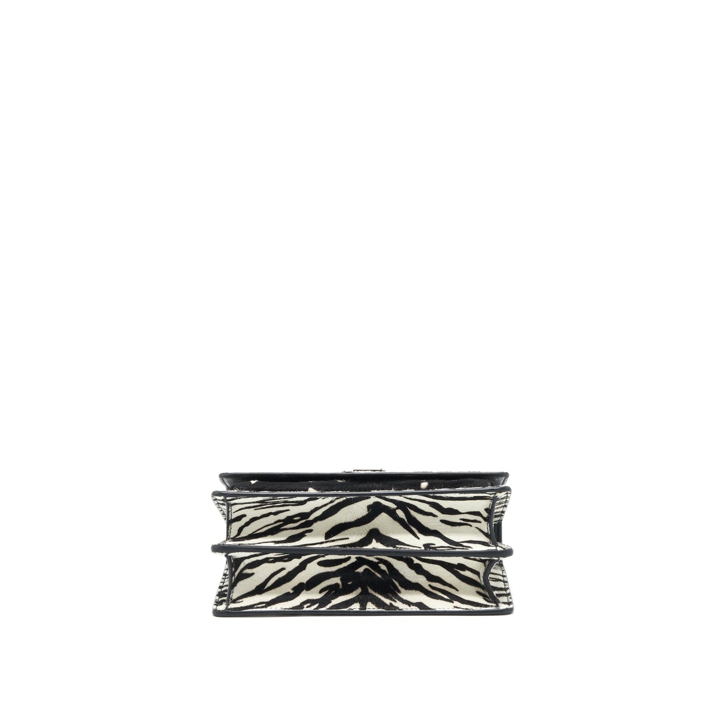 Saint Laurent/ Sunset Animal Print Calf Hair Ruthenium Hardware