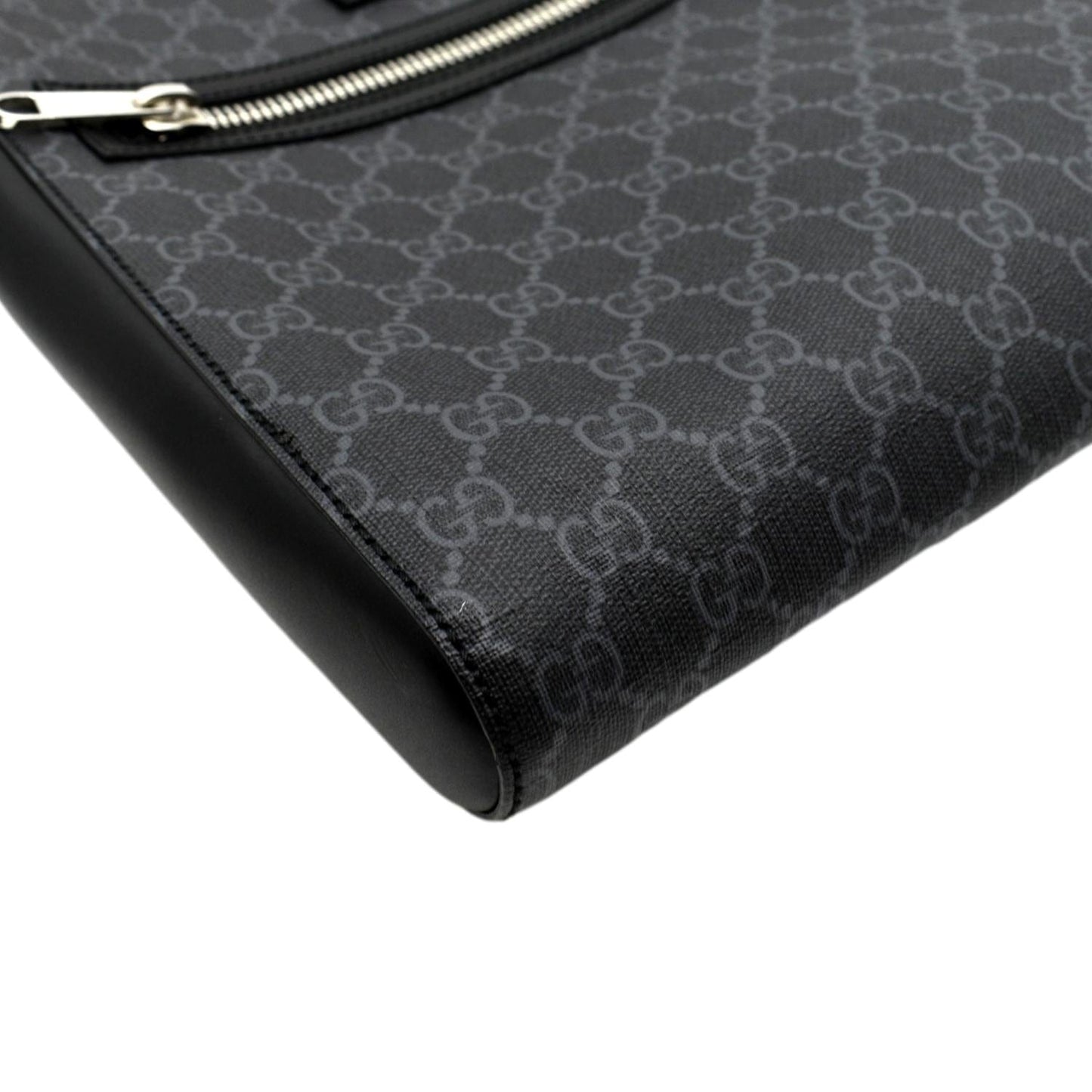 GUCCI GG Supreme Square Messenger Bag Black 474137