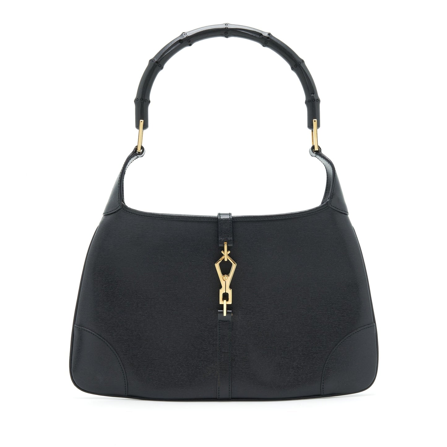 Gucci   Jackie With Bamboo Handle Black