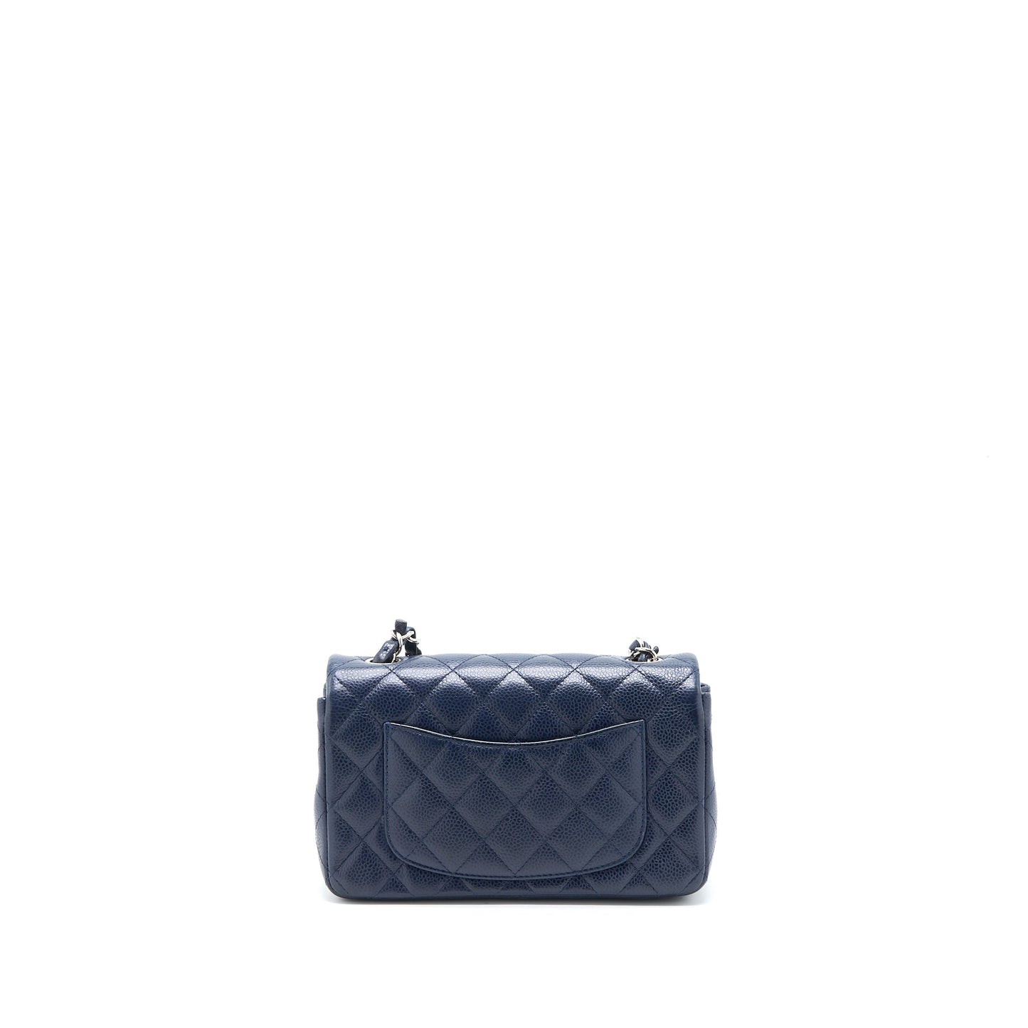 Chanel Classic Mini Rectangular Flap Bag Caviar Navy SHW