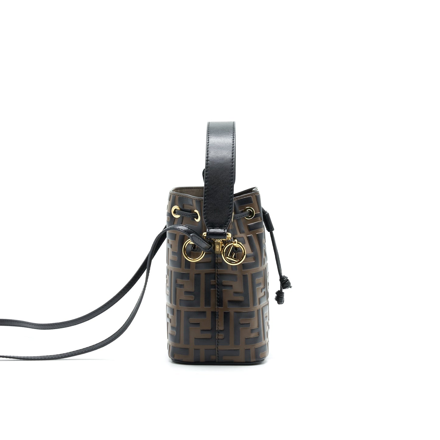 Fendi Mon Tresor Mini Bucket Purse Brown