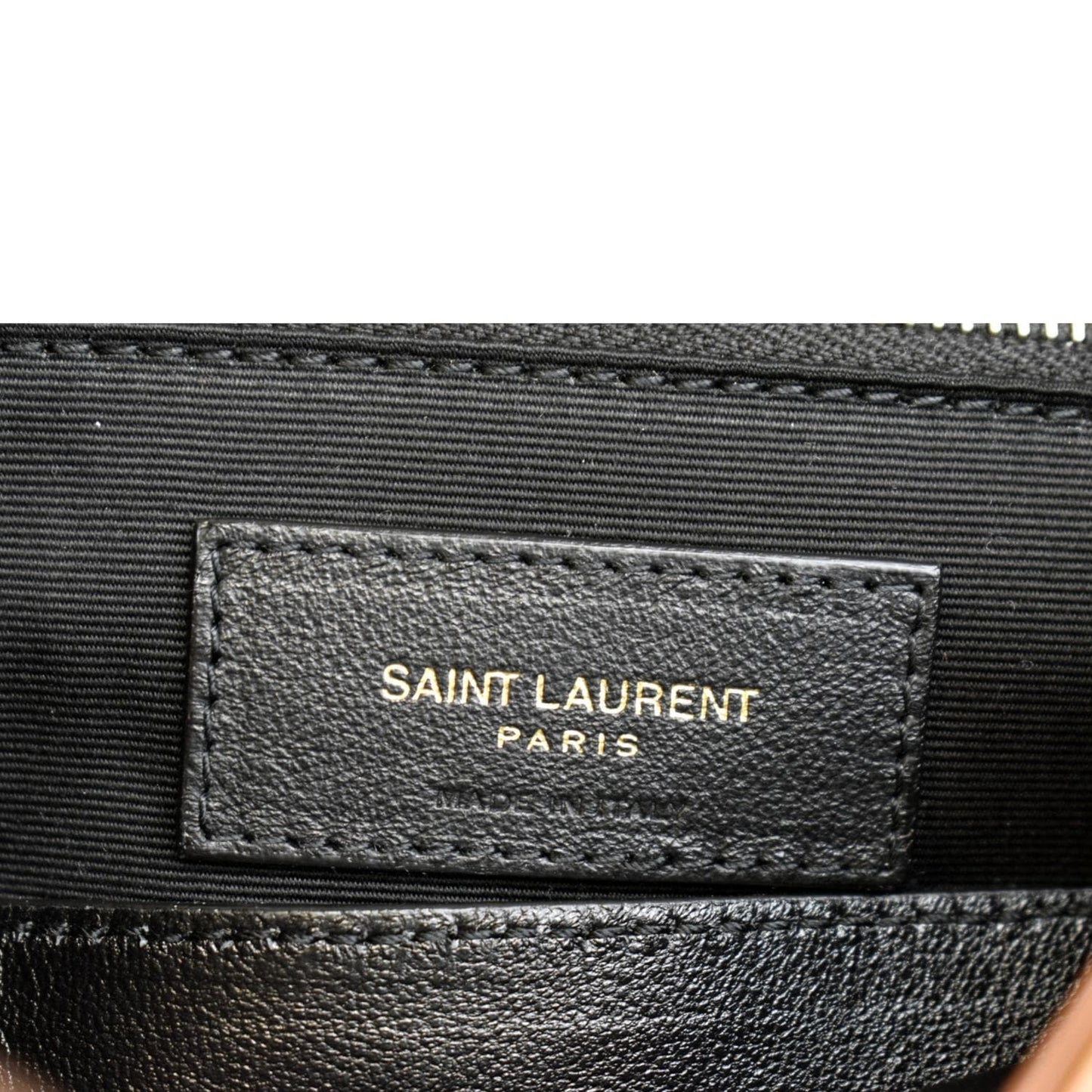 YVES SAINT LAURENT Niki Medium Leather Crossbody Bag Dark Brown
