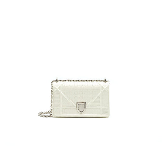 Dior mini Diorama Purse White with