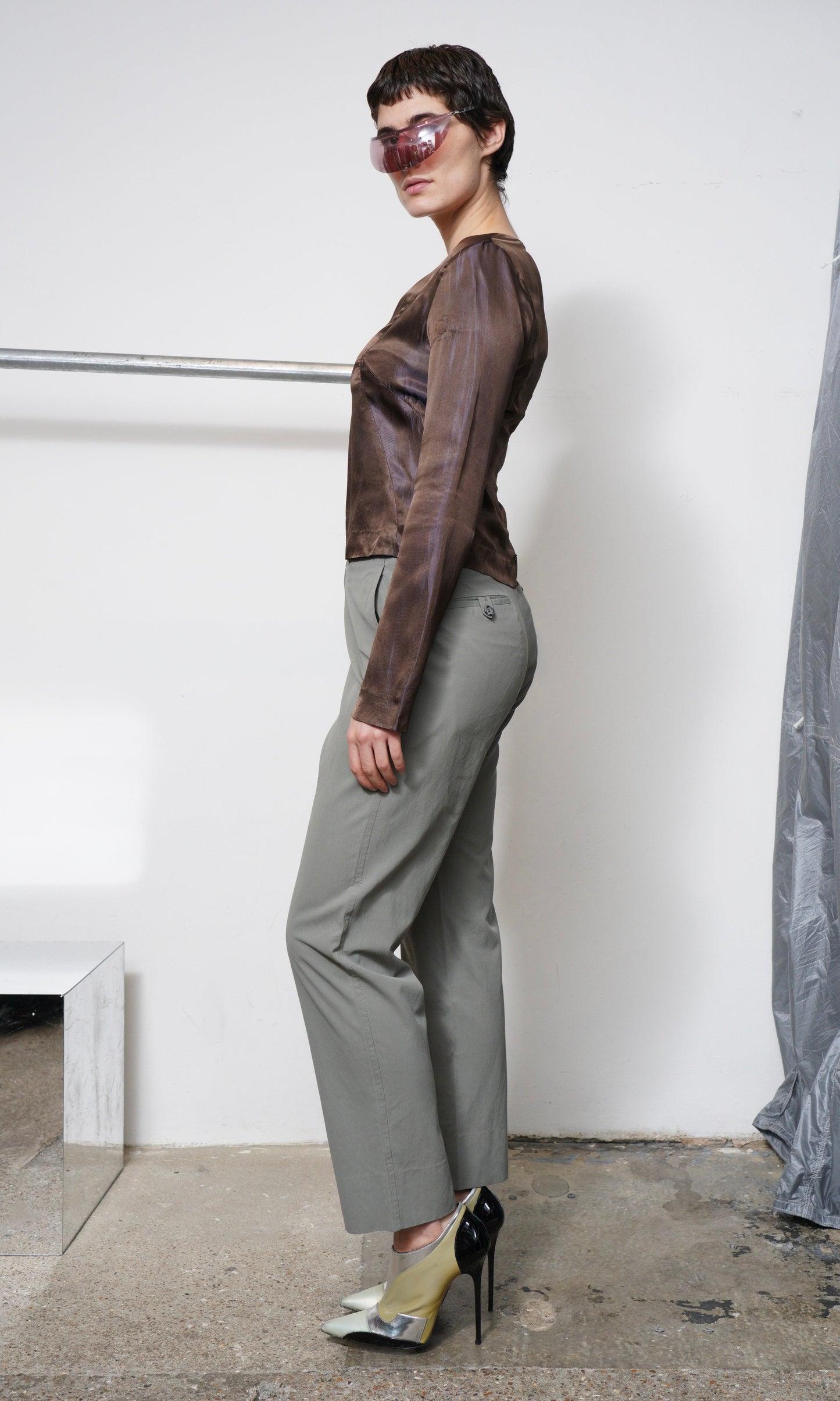 90'S Prada Tailored Tro r