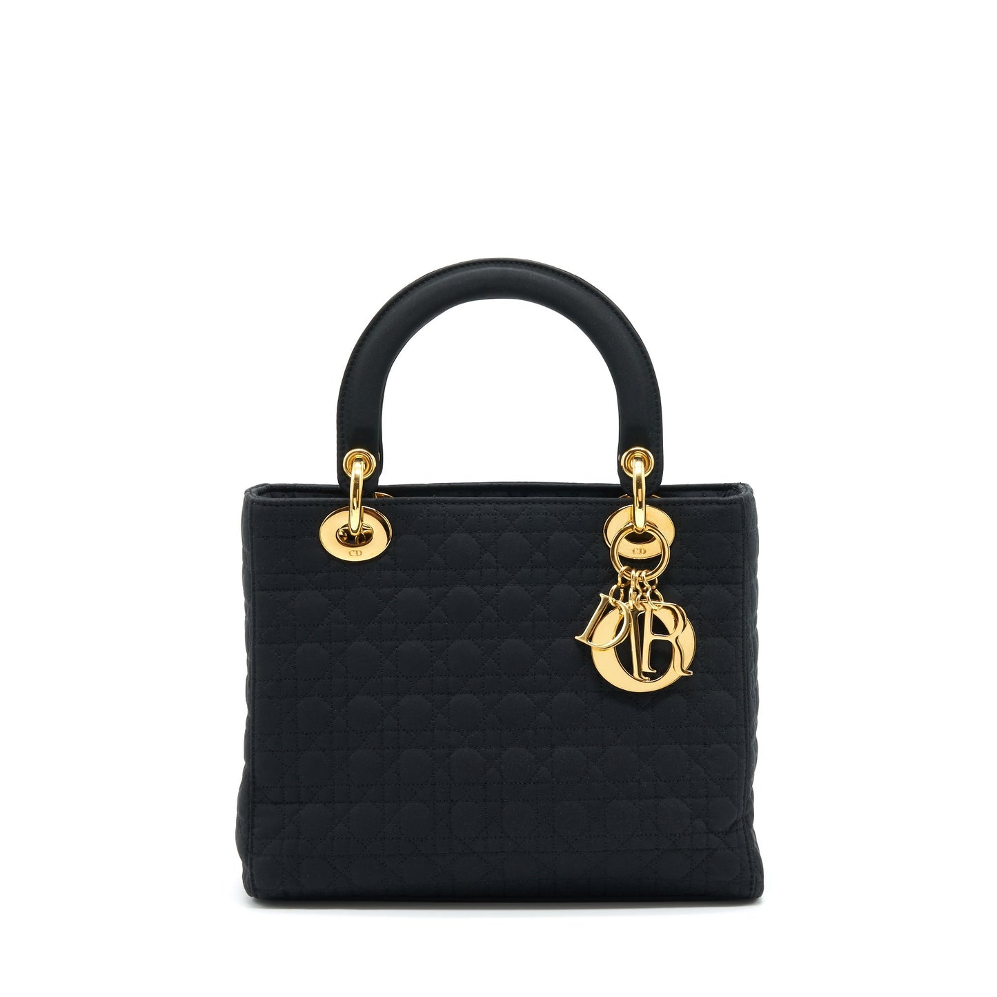 Dior   Medium Lady Dior Fabric Black