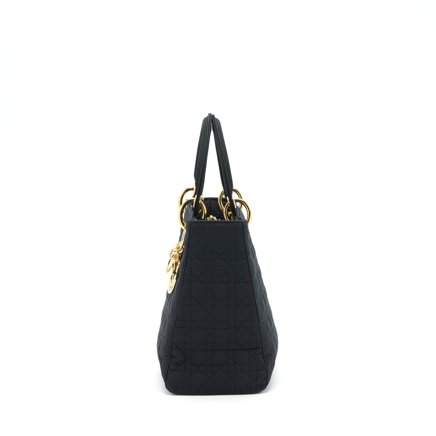 Dior   Medium Lady Dior Fabric Black