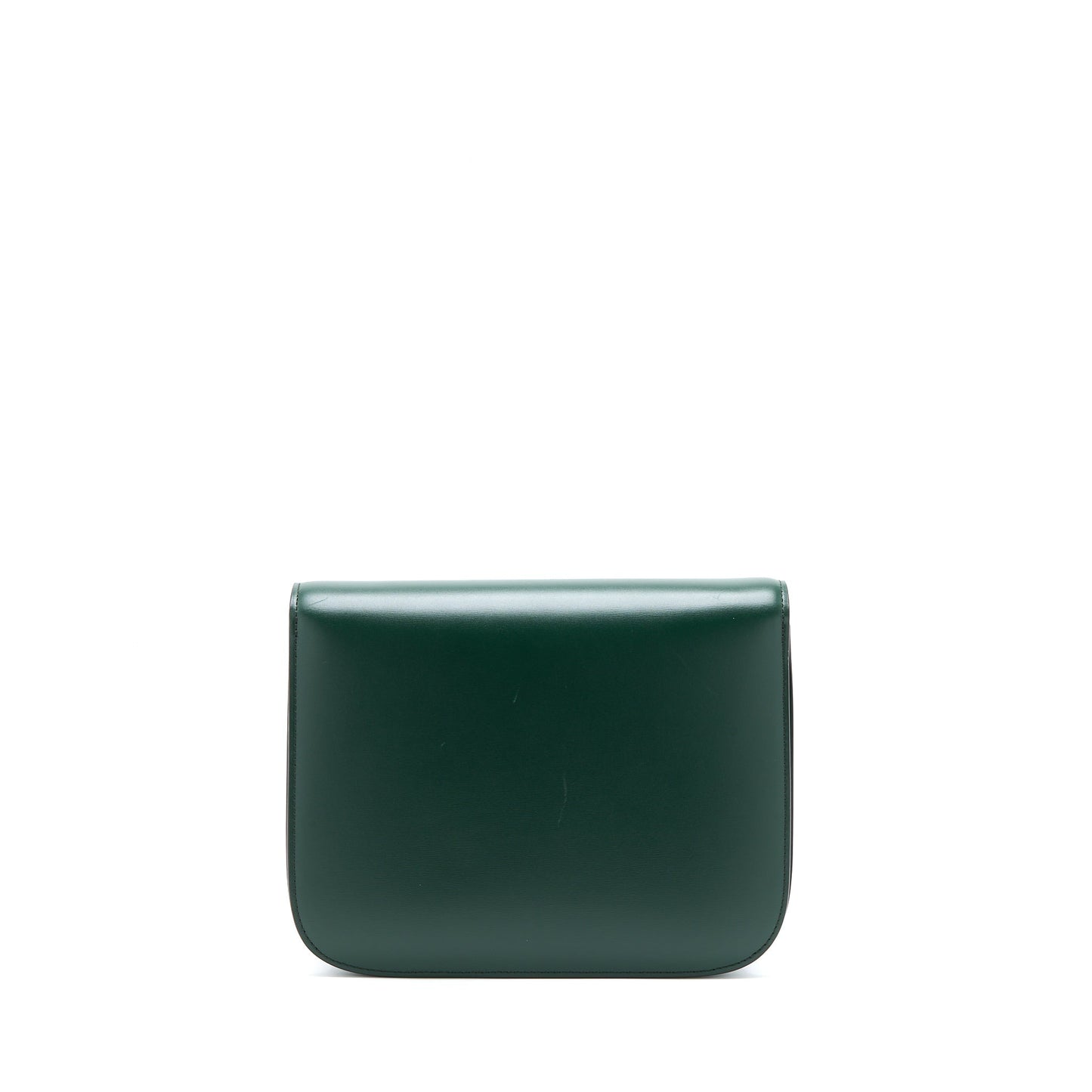 Celine Medium Classic Box Purse Calfskin Green