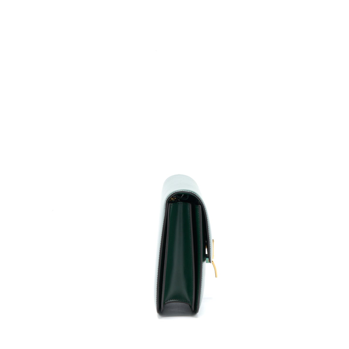 Celine Medium Classic Box Purse Calfskin Green