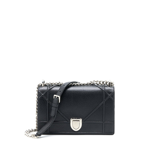 Dior Medium Diorama Calfskin Black