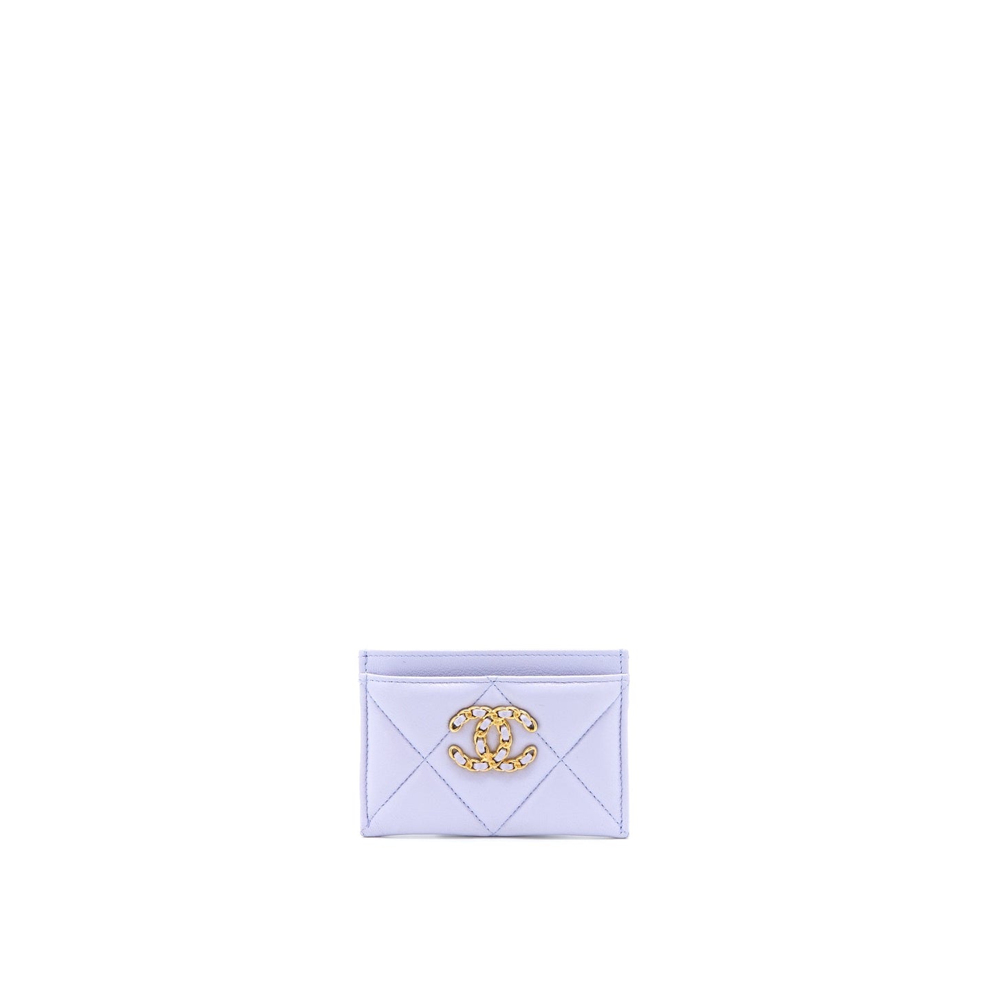 Chanel 19  Holder Lambskin Light Purple GHW