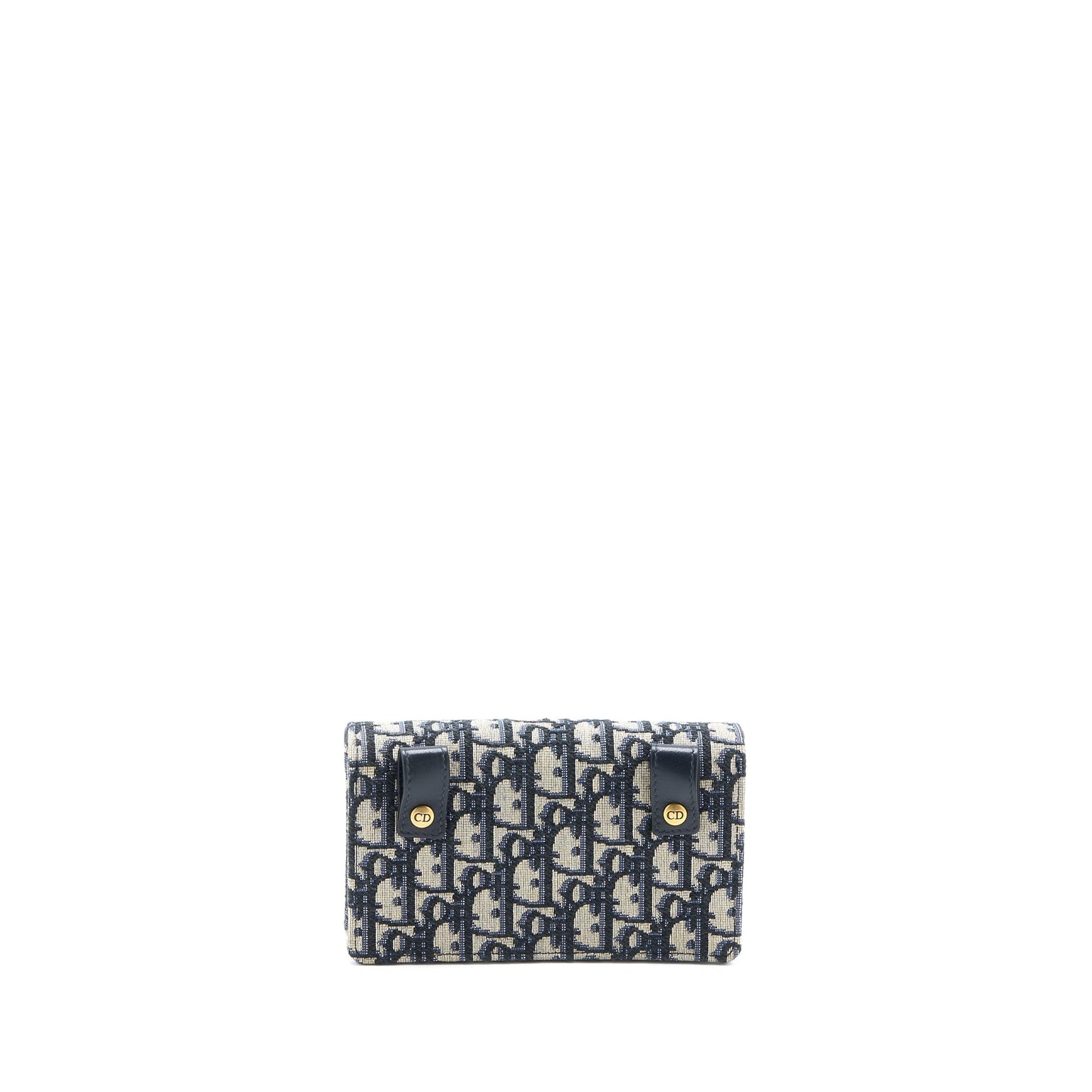 Dior Saddle Belt Purse Blue Oblique Jacquard Canvas