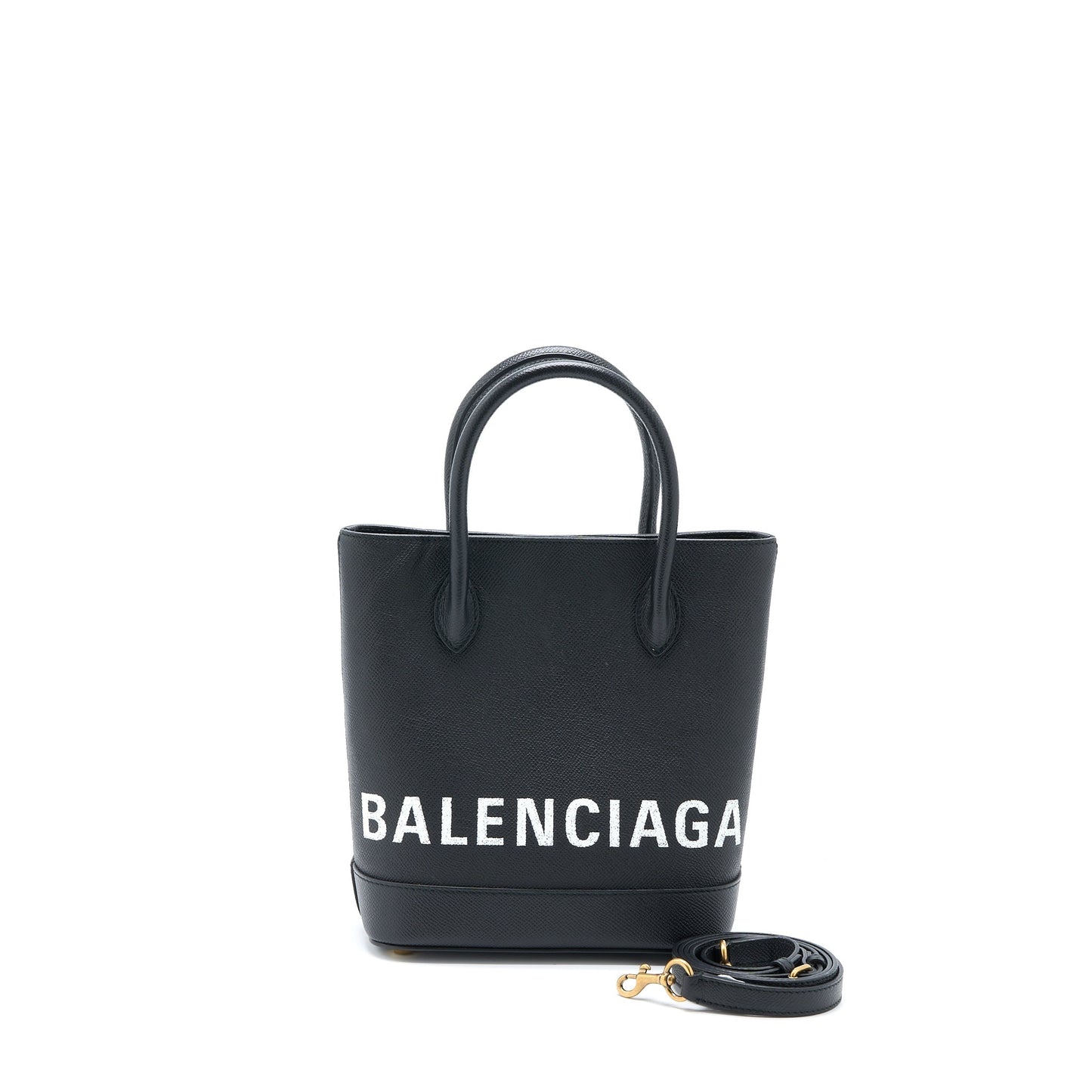 Balenciaga Tote Purse Calfskin Black