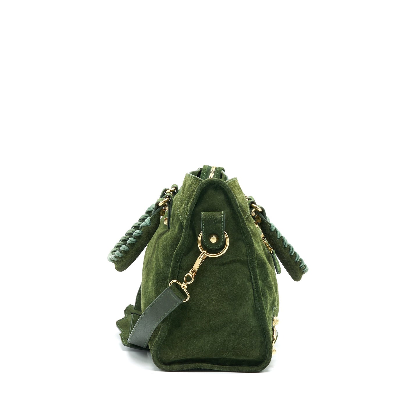 BALENCIAGA GIANT Purse SUEDE GREEN