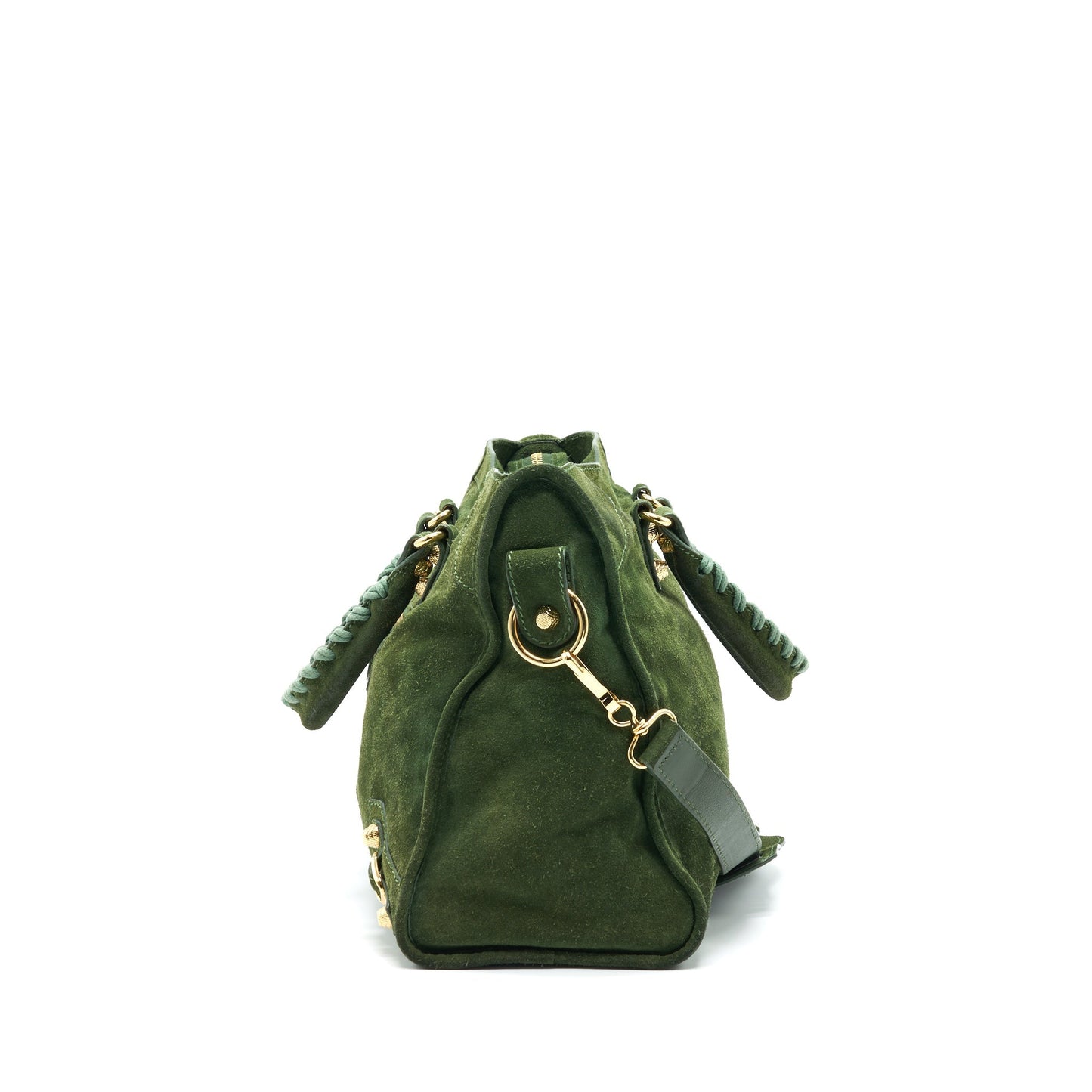 BALENCIAGA GIANT Purse SUEDE GREEN