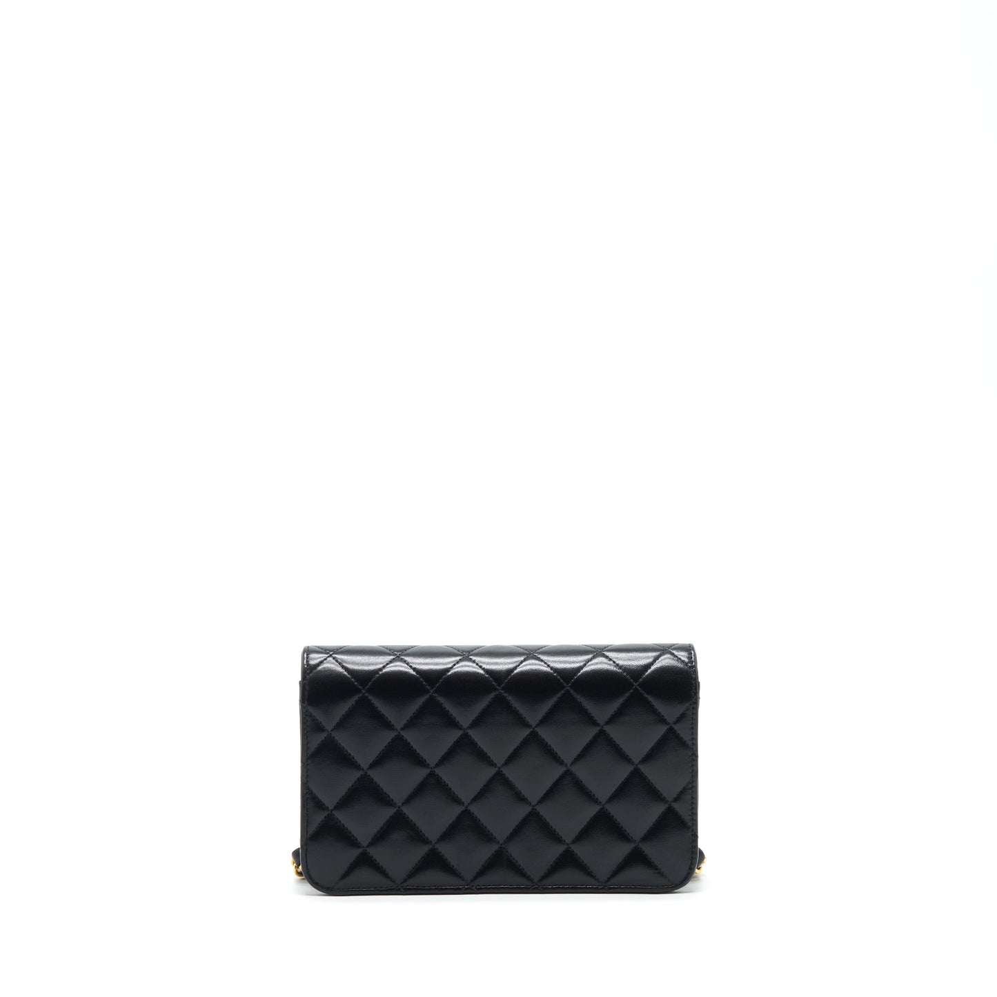 Chanel   Quilted Mini Flap Bag With Chain Lambskin Black GHW