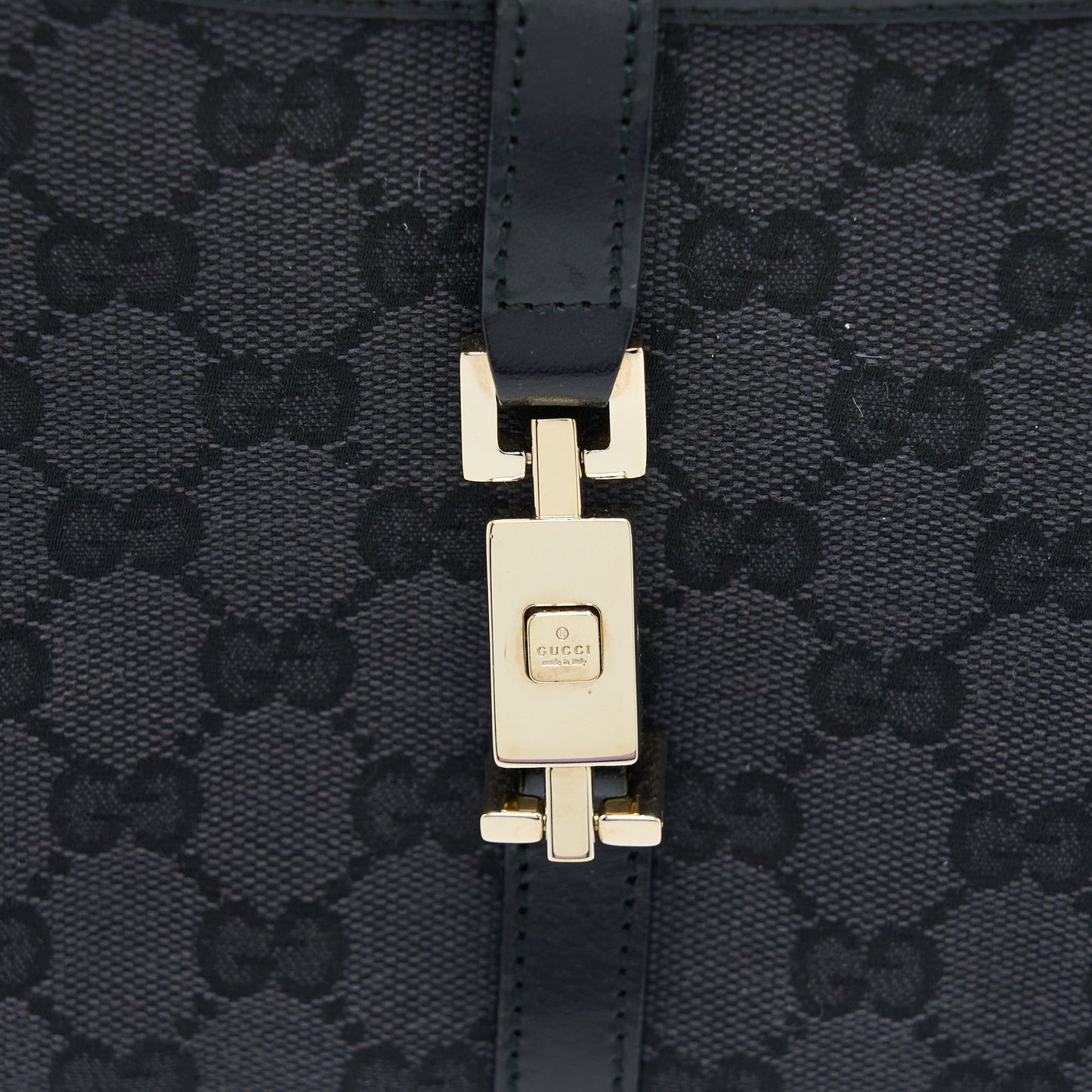 Gucci   Jackie Bag GG Printed Canvas Black