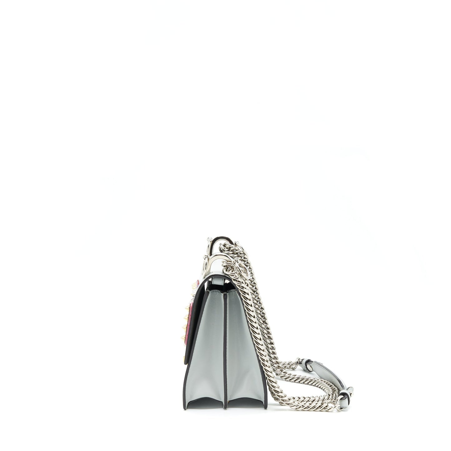 Fendi Kan I Studded Mini Purse Light Blue/Multicolour