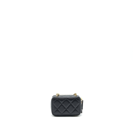 Chanel 21K Mini Clutch With Chain Black GHW