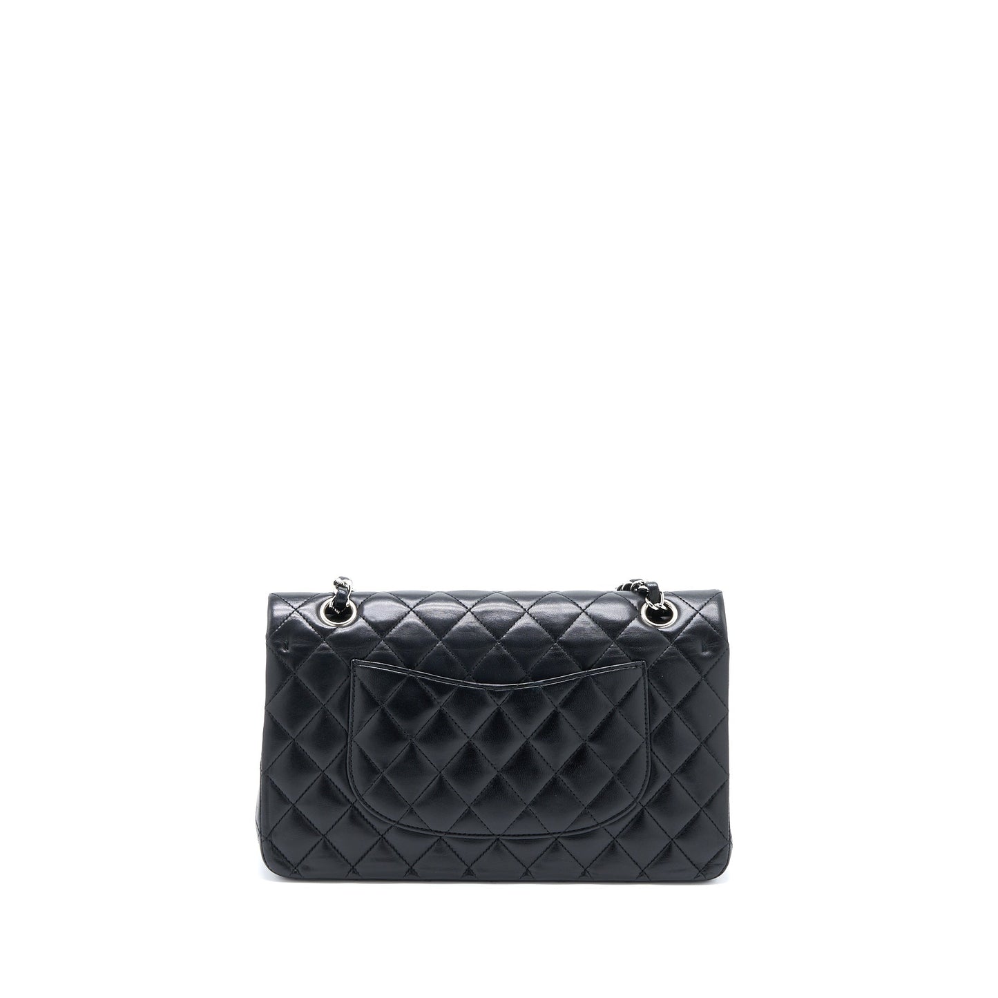 Chanel Medium Classic Double Flap Bag Lambskin Black SHW