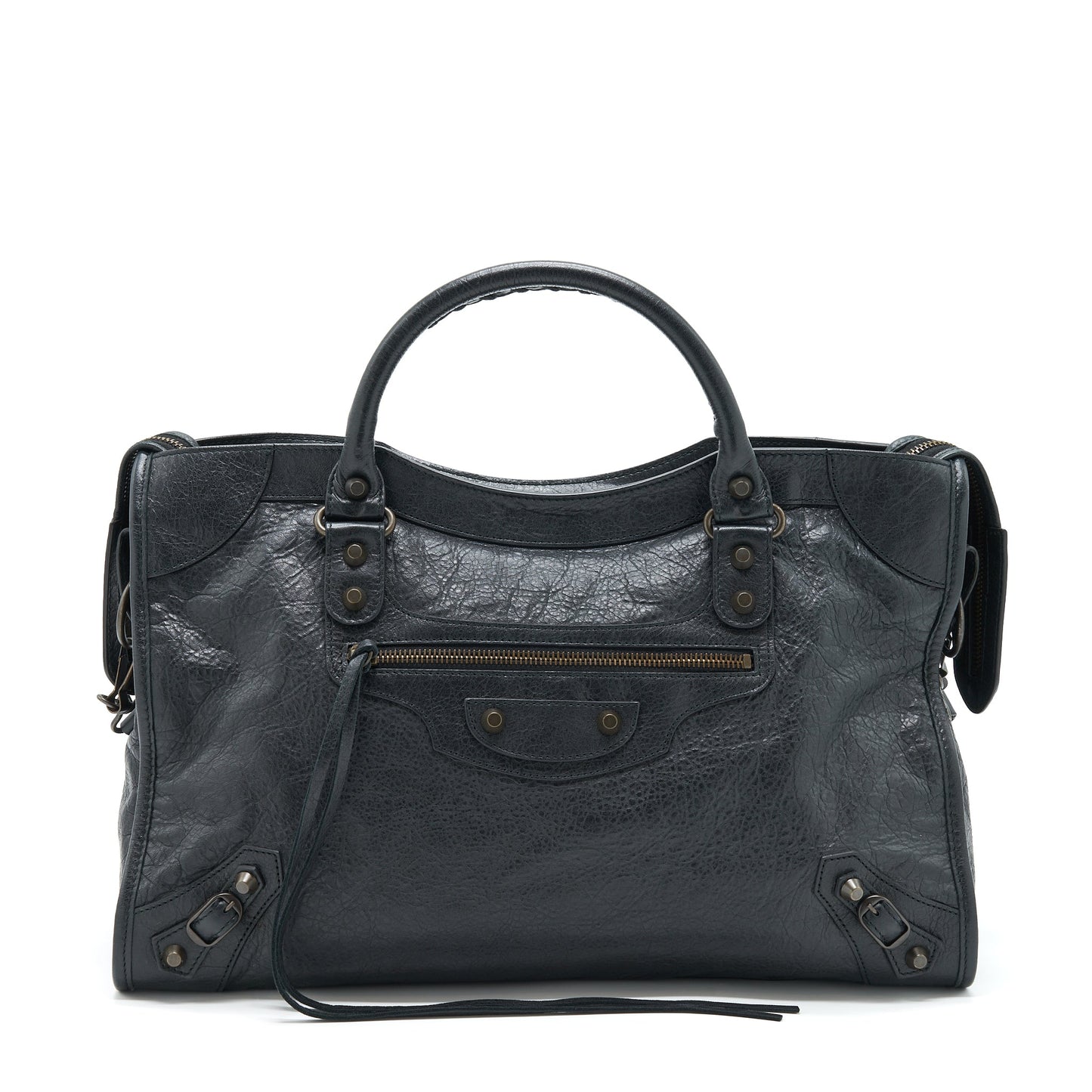 Balenciaga Classic City Purse black with ruthenium hardware