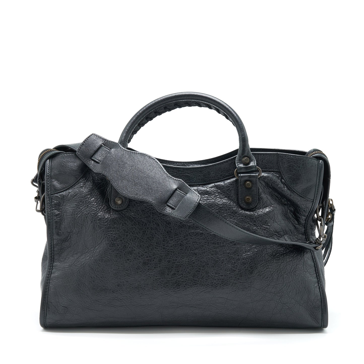 Balenciaga Classic City Purse black with ruthenium hardware