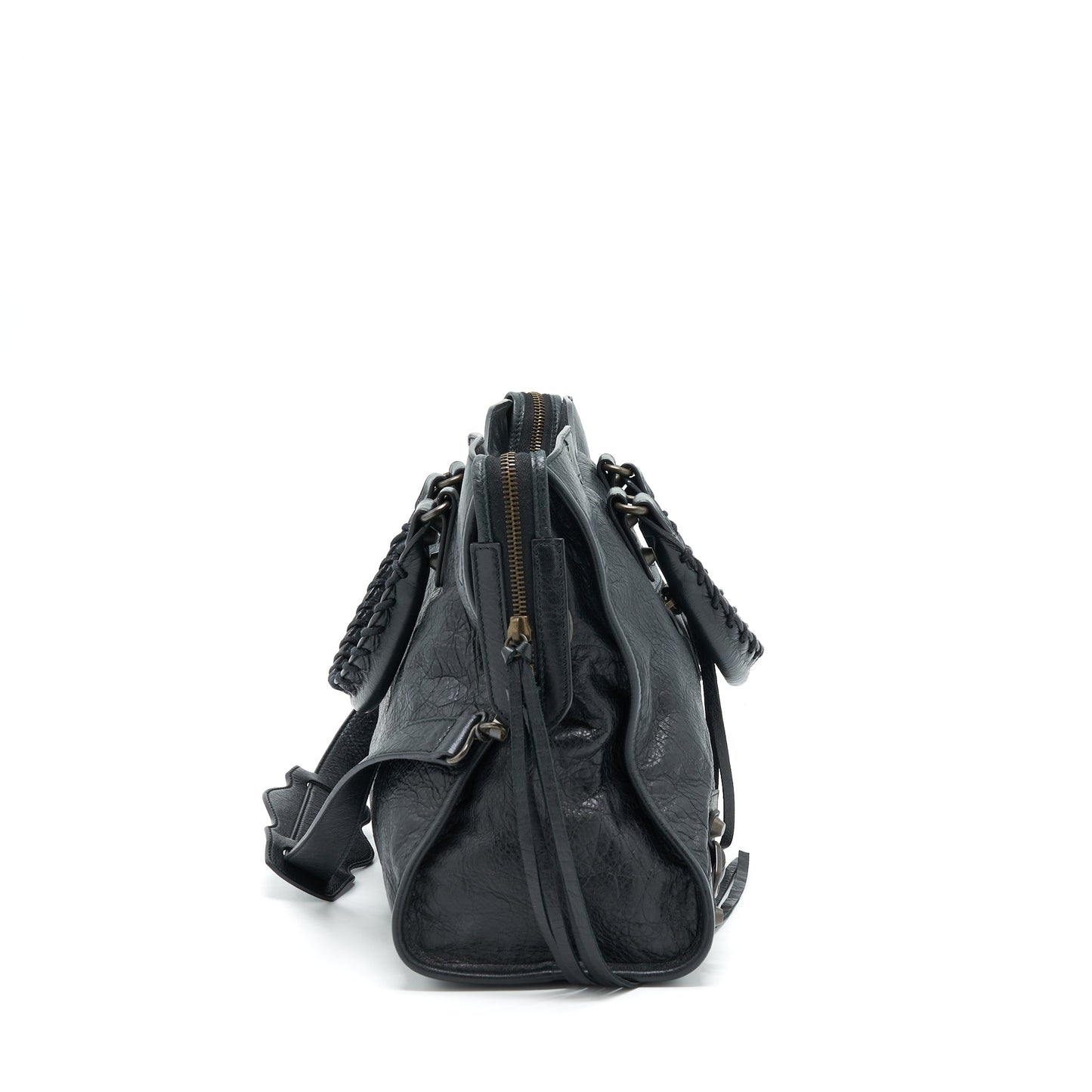 Balenciaga Classic City Purse black with ruthenium hardware