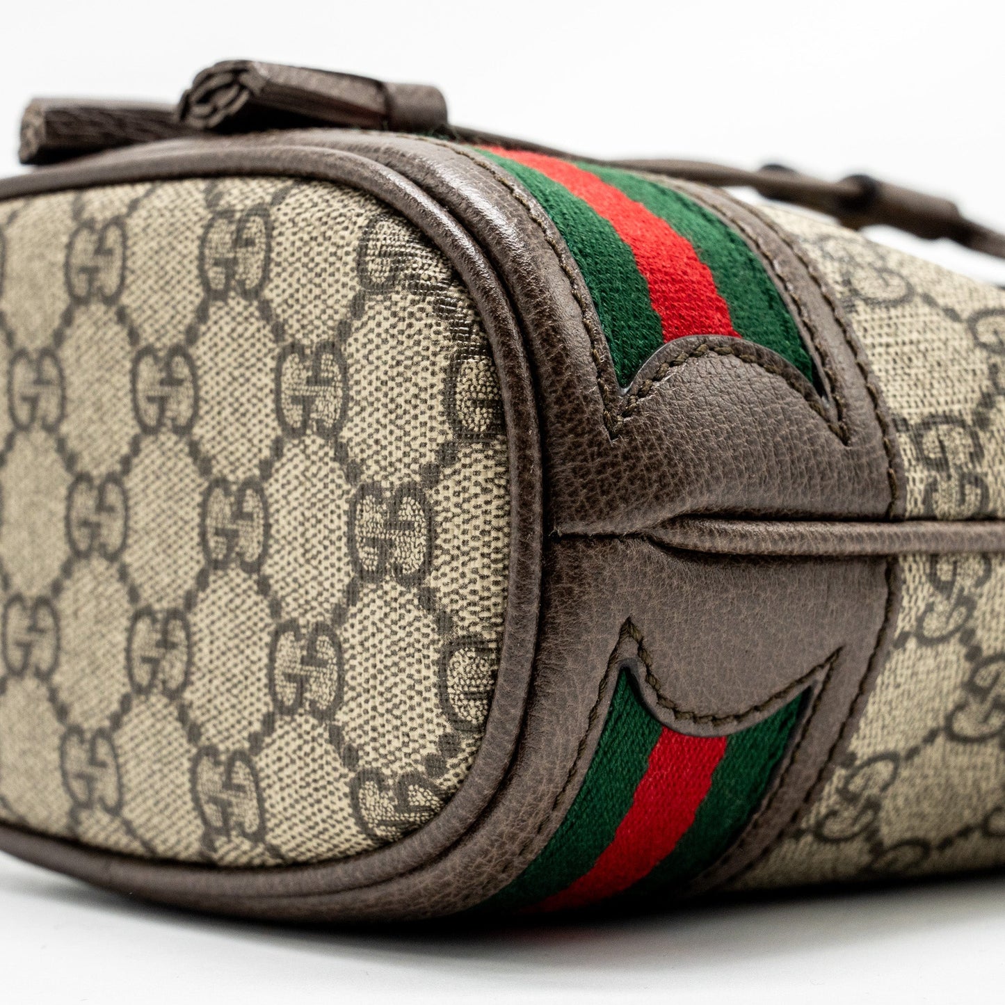 Gucci Ophida Mini Bucket Bag GG Supreme Canvas Beige / Ebony