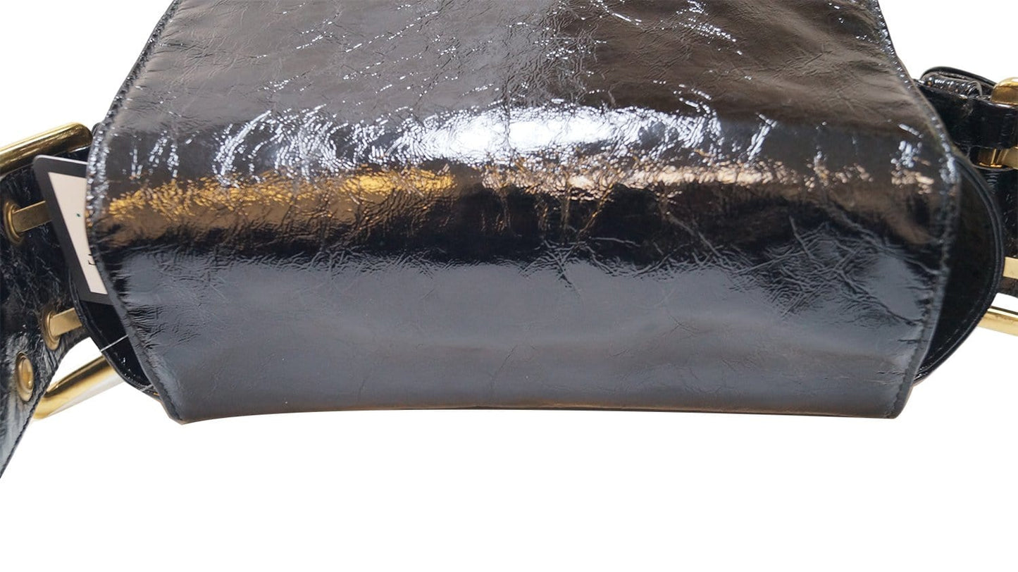 Marc Jacobs Black Patent Leather Shoulder Bag