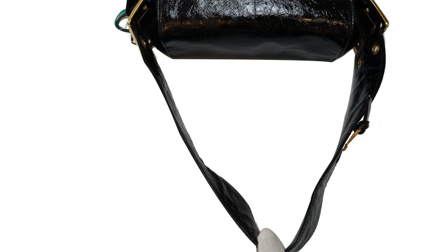 Marc Jacobs Black Patent Leather Shoulder Bag