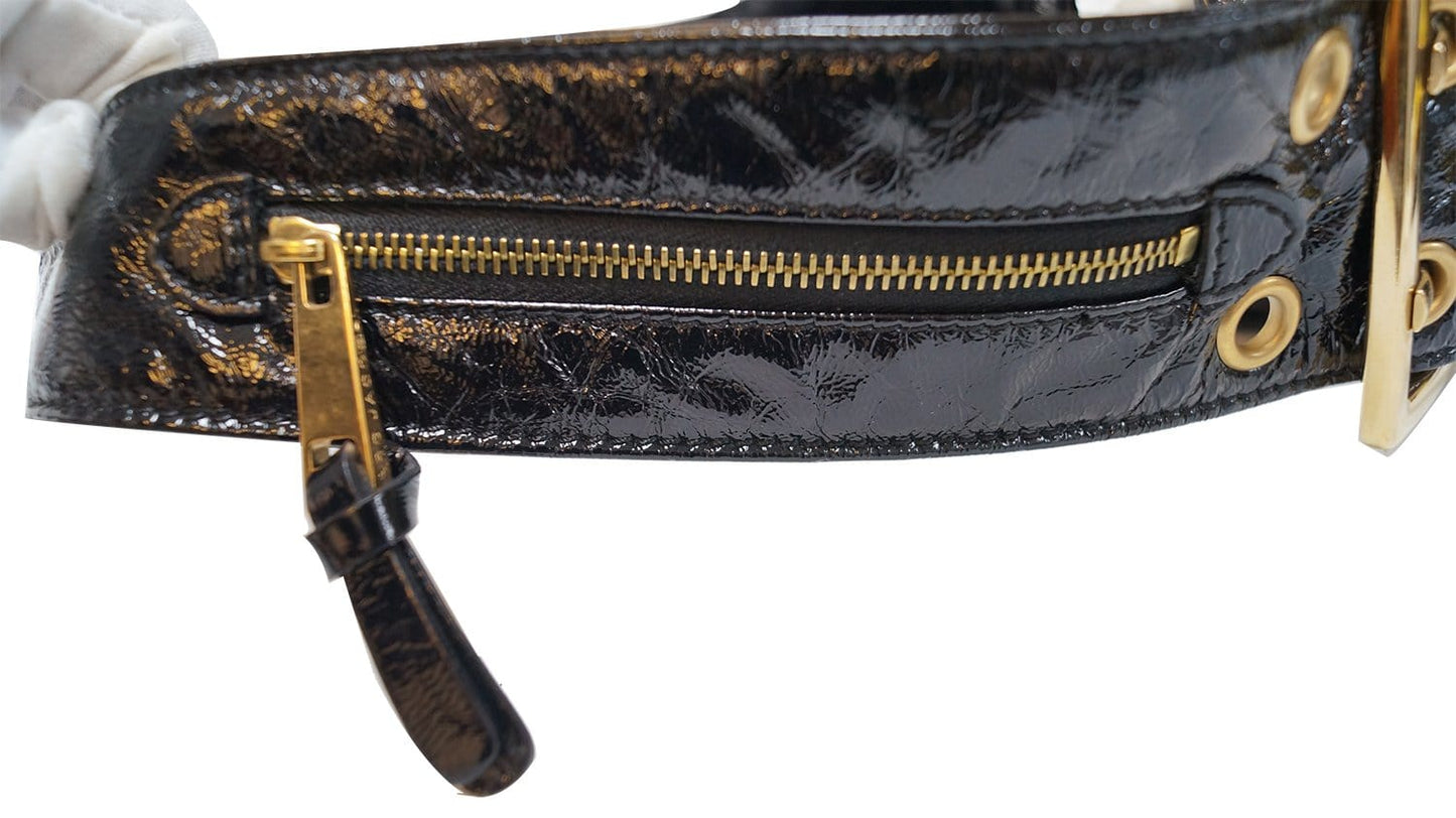 Marc Jacobs Black Patent Leather Shoulder Bag