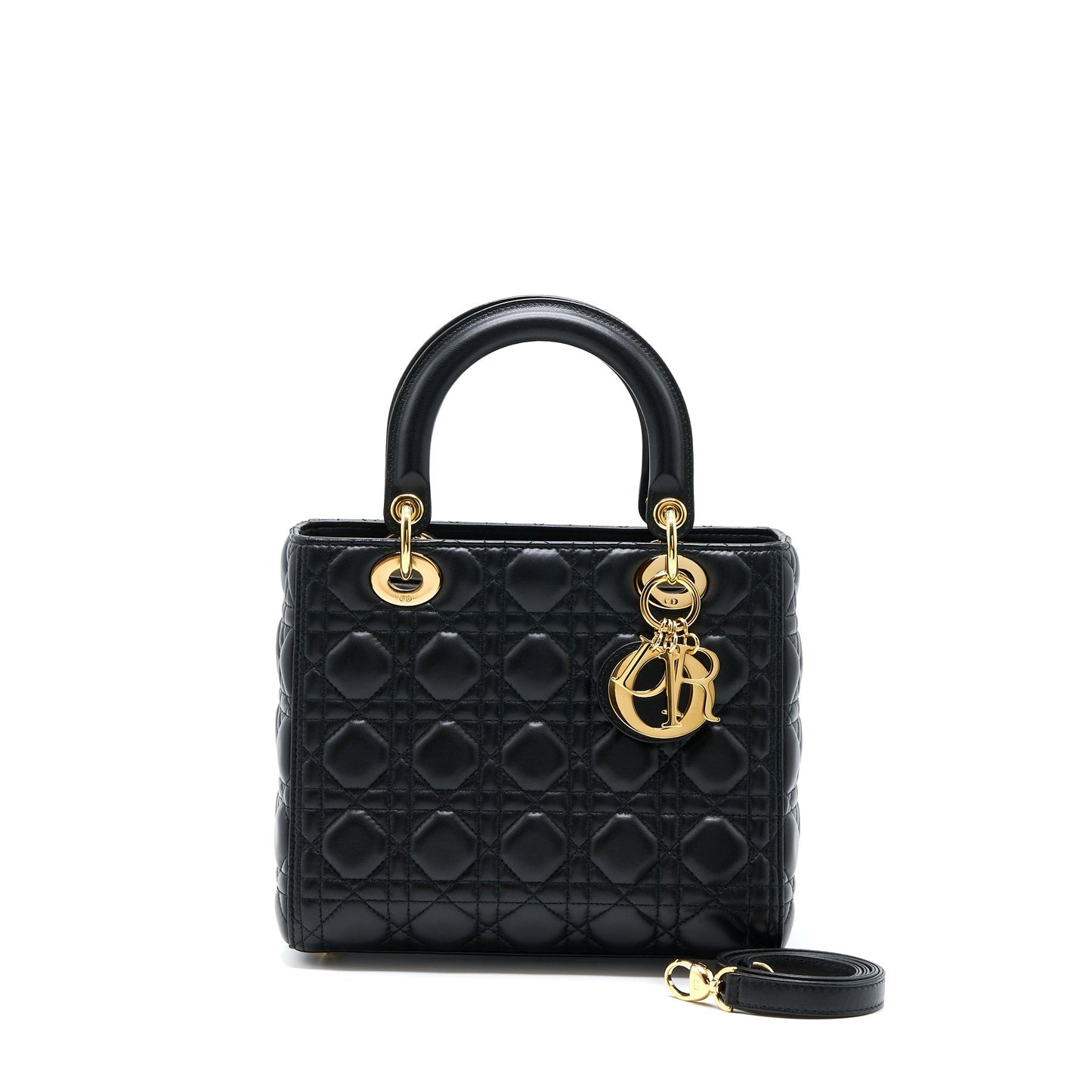 Dior Medium Lady Dior Lambskin Black