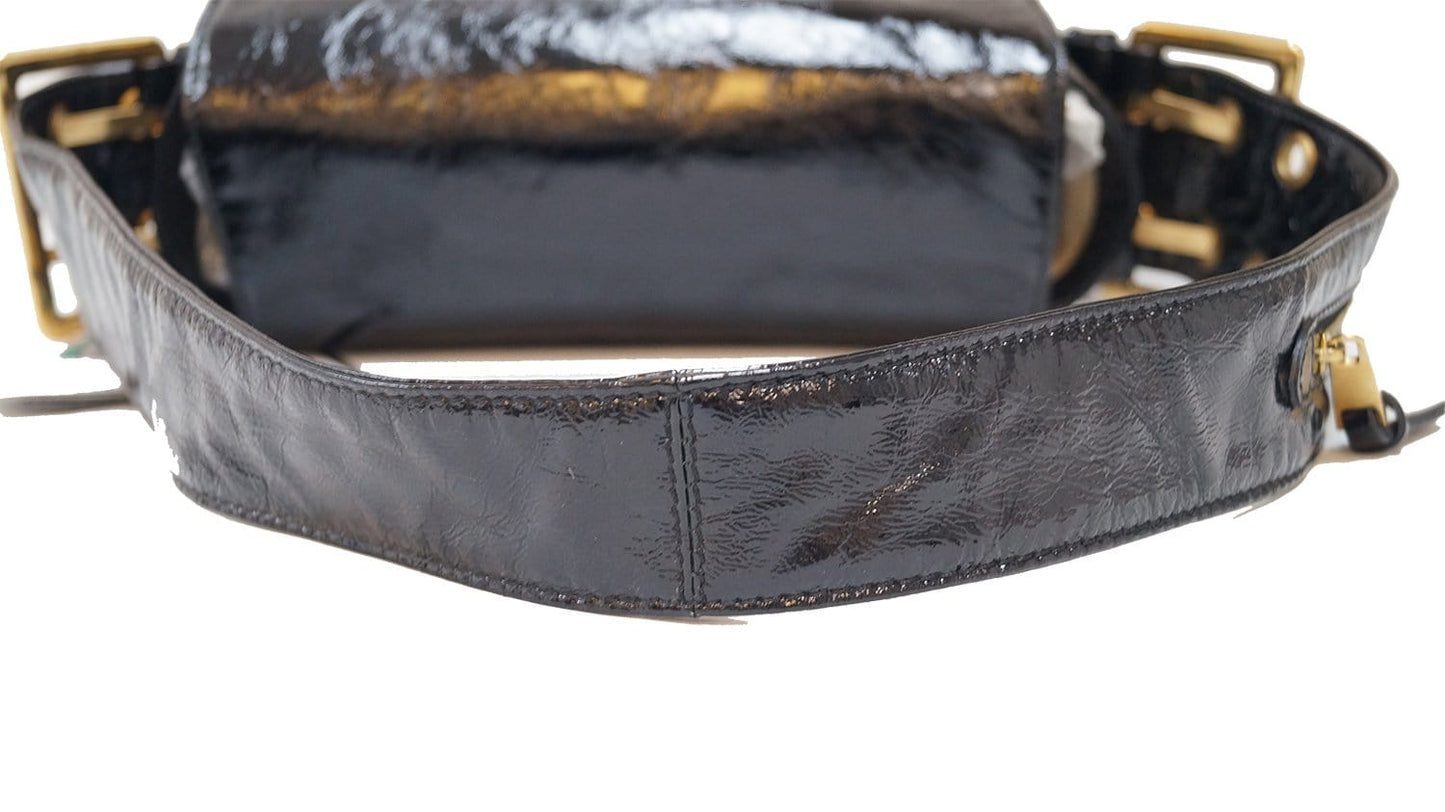 Marc Jacobs Black Patent Leather Shoulder Bag