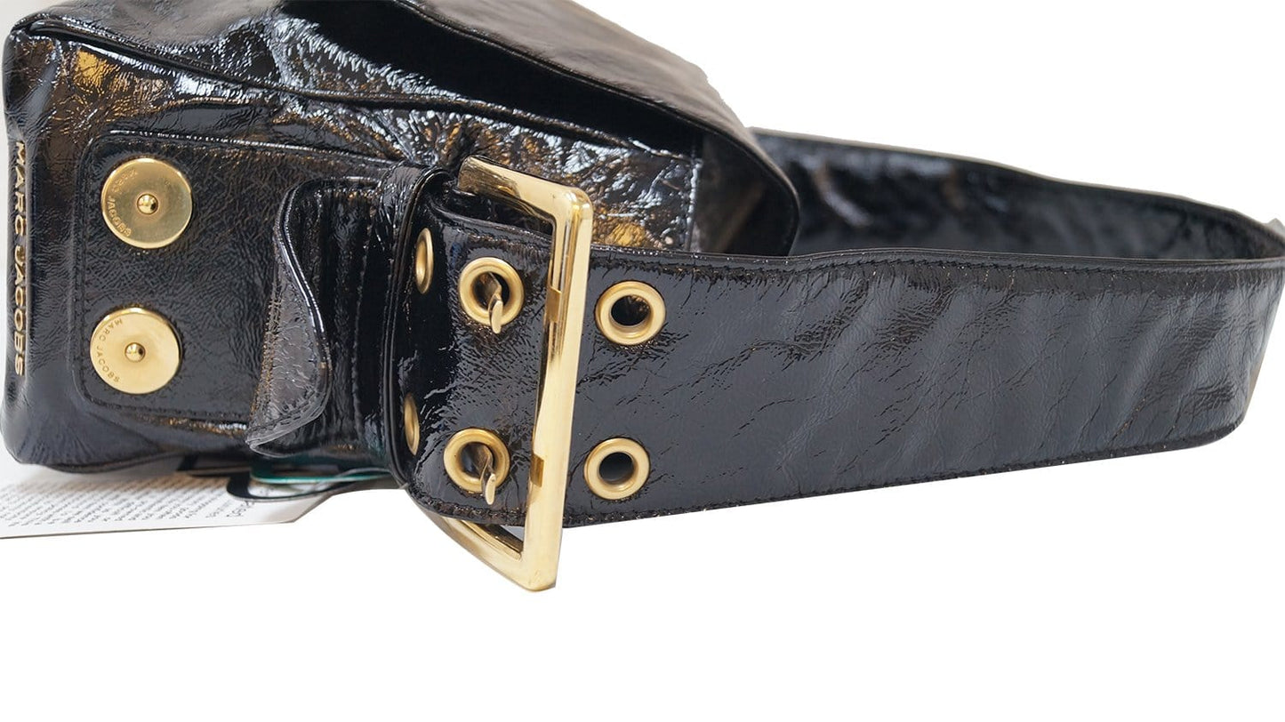 Marc Jacobs Black Patent Leather Shoulder Bag