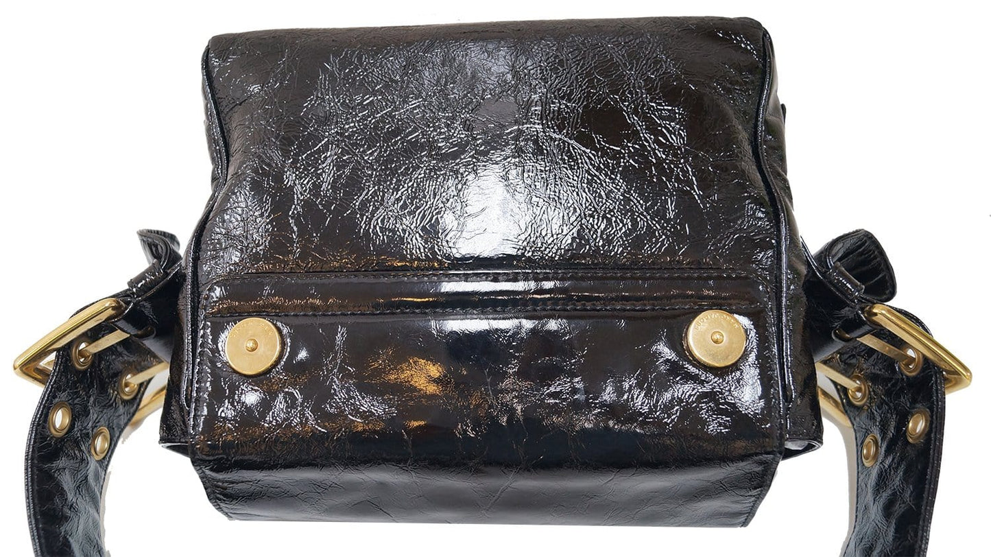 Marc Jacobs Black Patent Leather Shoulder Bag
