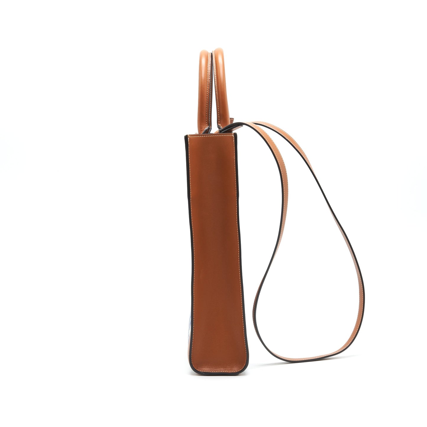 CELINE SMALL VERTICAL CABAS CELINE MAILLON TRIOMPHE JACQUARD CALFSKIN /