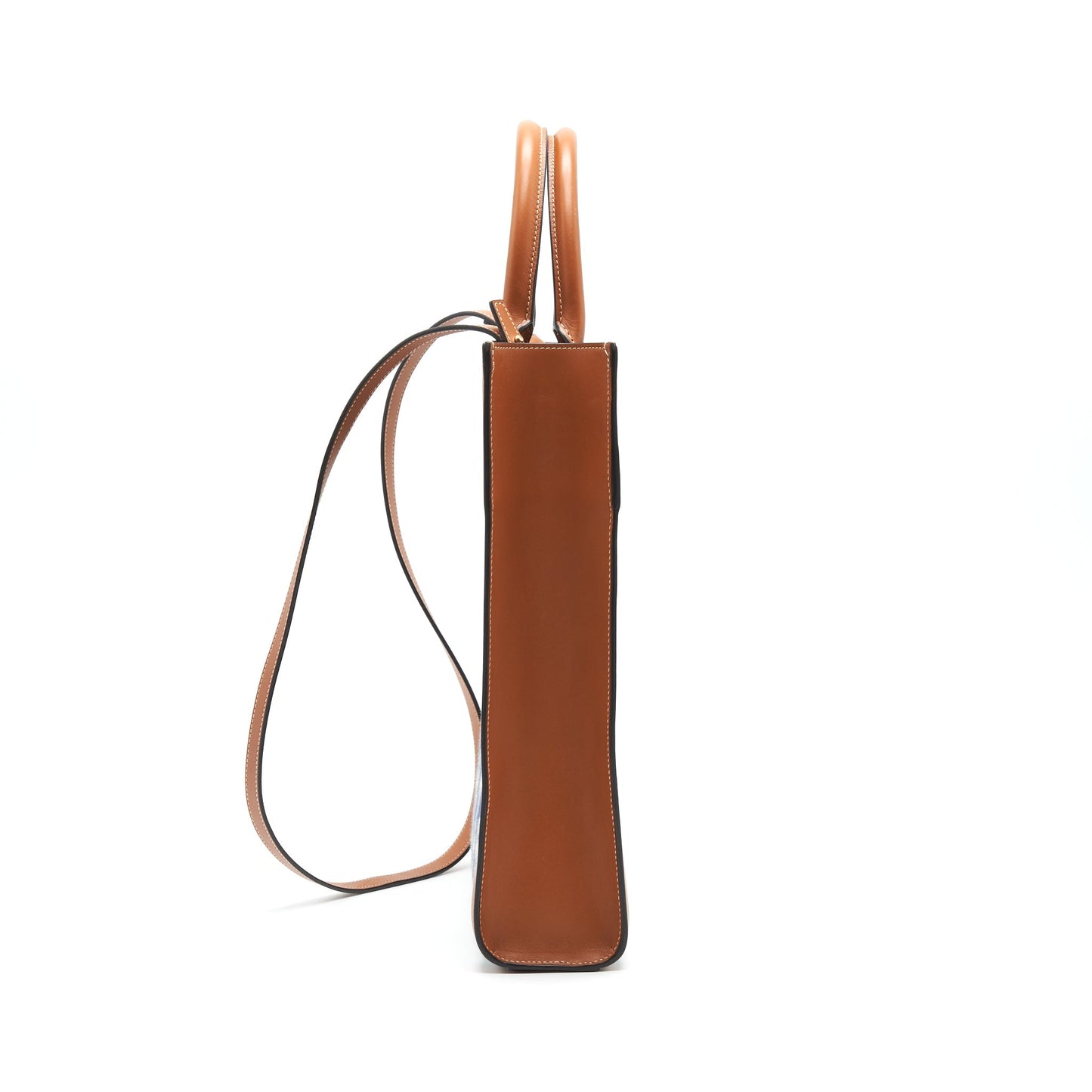 CELINE SMALL VERTICAL CABAS CELINE MAILLON TRIOMPHE JACQUARD CALFSKIN /