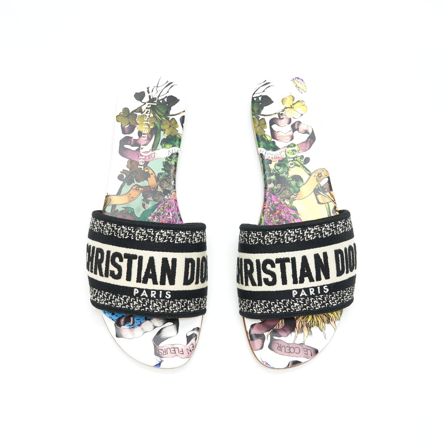Dior Size 36.5 Dway Slide Multicolour