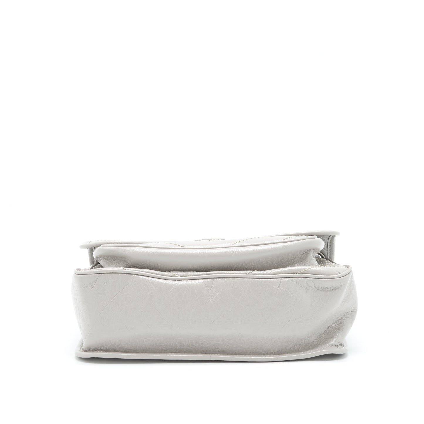 Saint Laurent Medium Niki Purse Calfskin Light Grey With Ruthenium Hardware