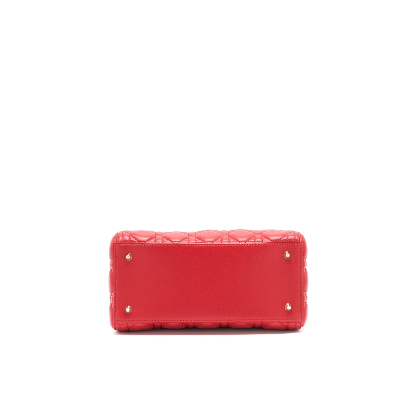 Dior Medium Lady Dior Tote Purse Red