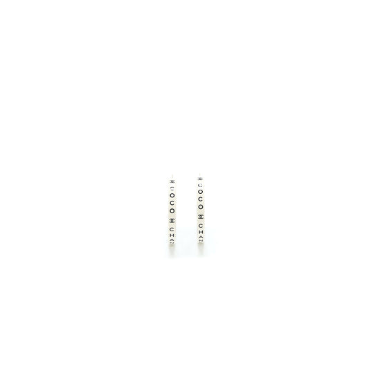 Chanel 2022 Costume Casual Style Earring Black / White