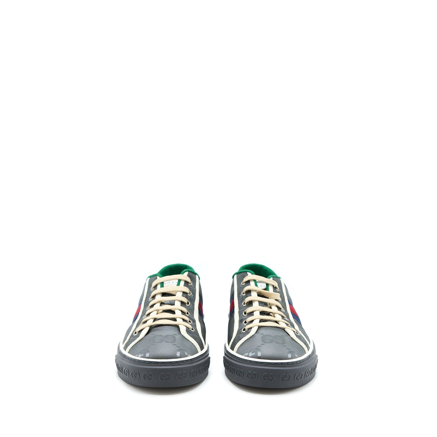 Gucci Size 10 Men?s Sneakers Off the Grid Webbing-Trimmed Monogrammed Econyl Canvas