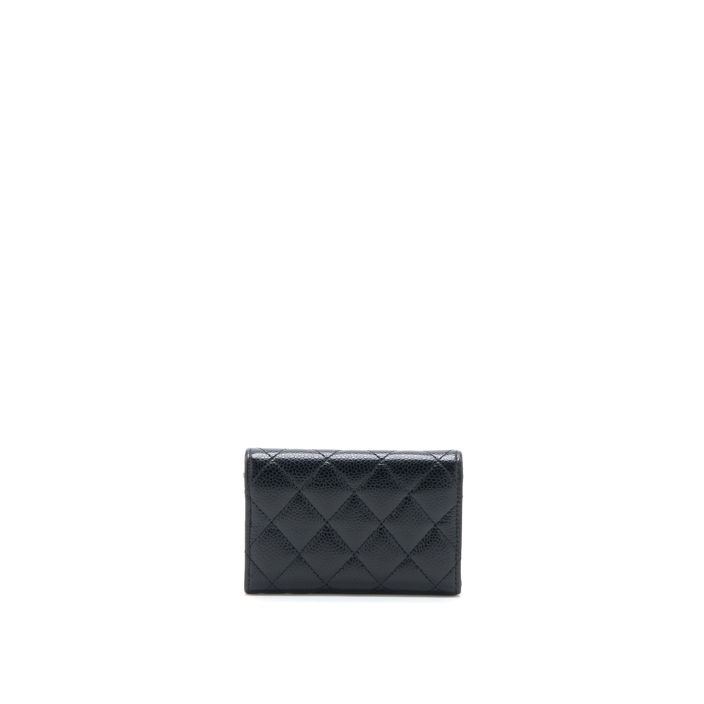 Chanel Classic Flap holder Caviar Black GHW