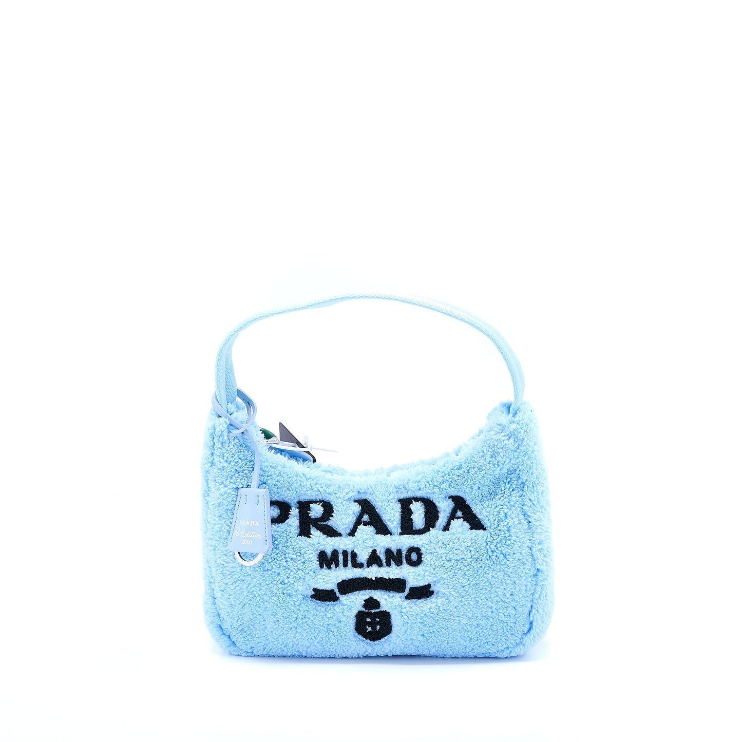 Prada Re-Edition 2000 Terry Mini Purse Blue