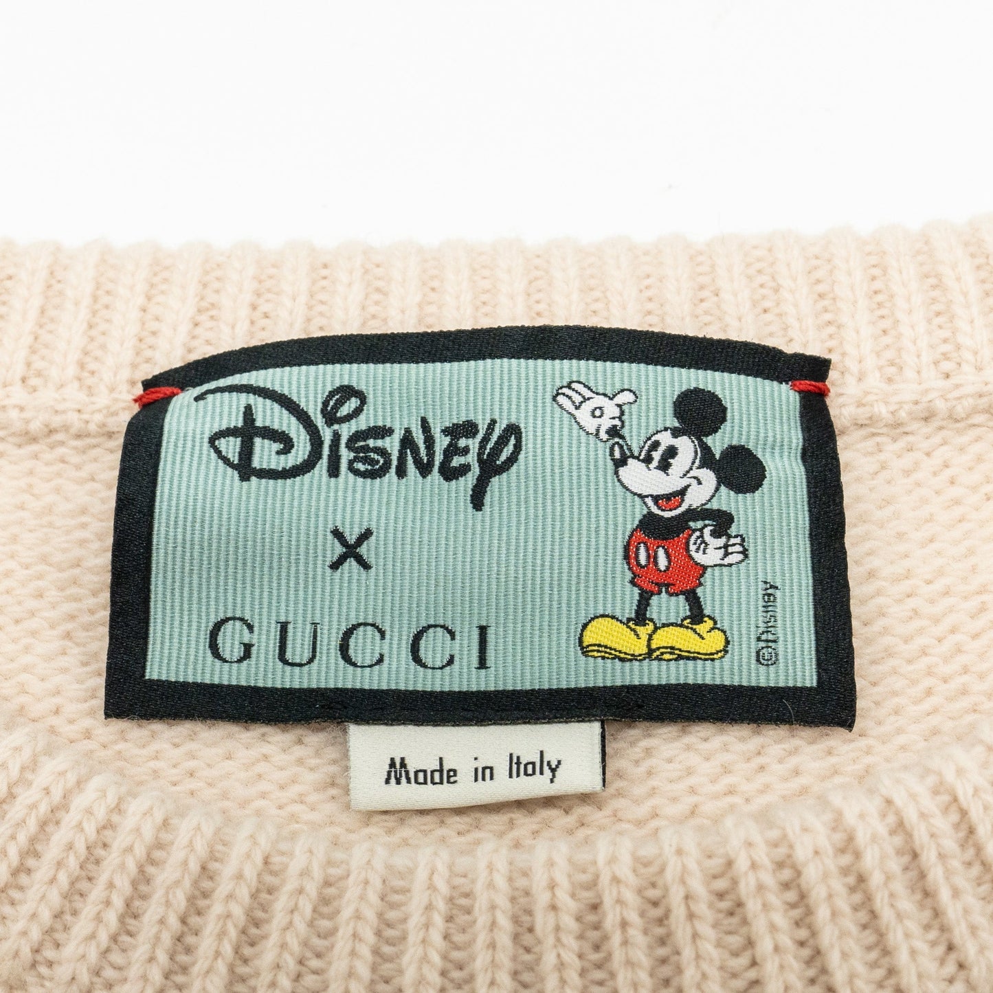 Gucci Size S Disney Limited Edition Mickey Mo  Sweater Wool Light Pink/Multicolour
