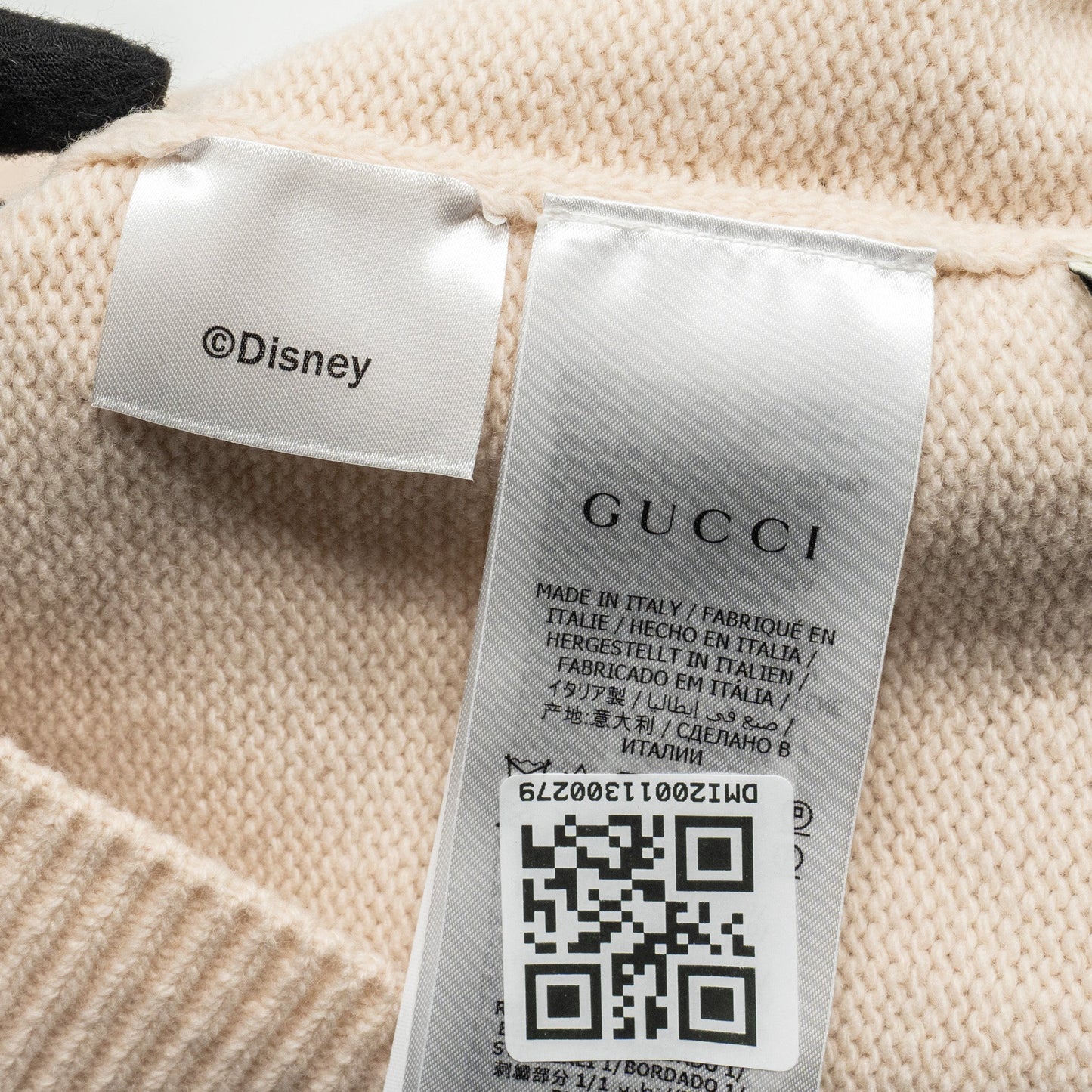 Gucci Size S Disney Limited Edition Mickey Mo  Sweater Wool Light Pink/Multicolour