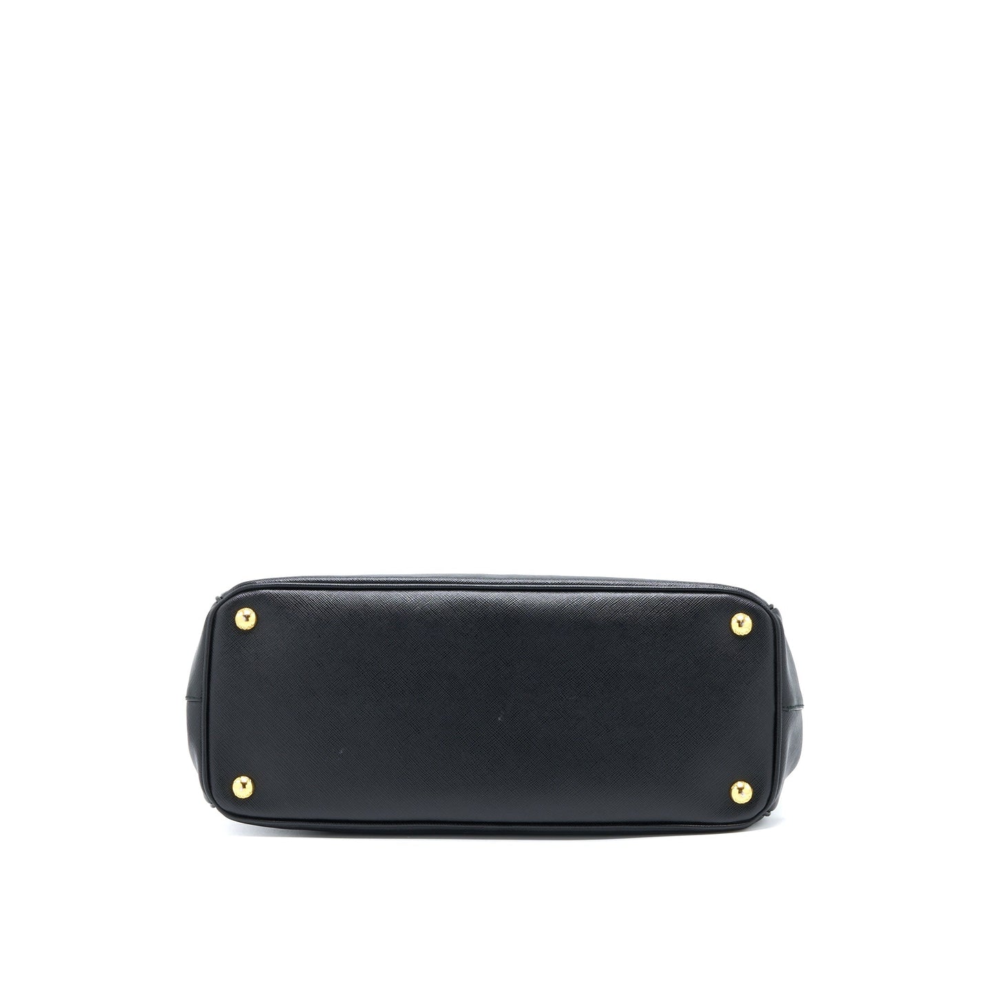 Prada Top Handle Tote Purse Calfskin Black